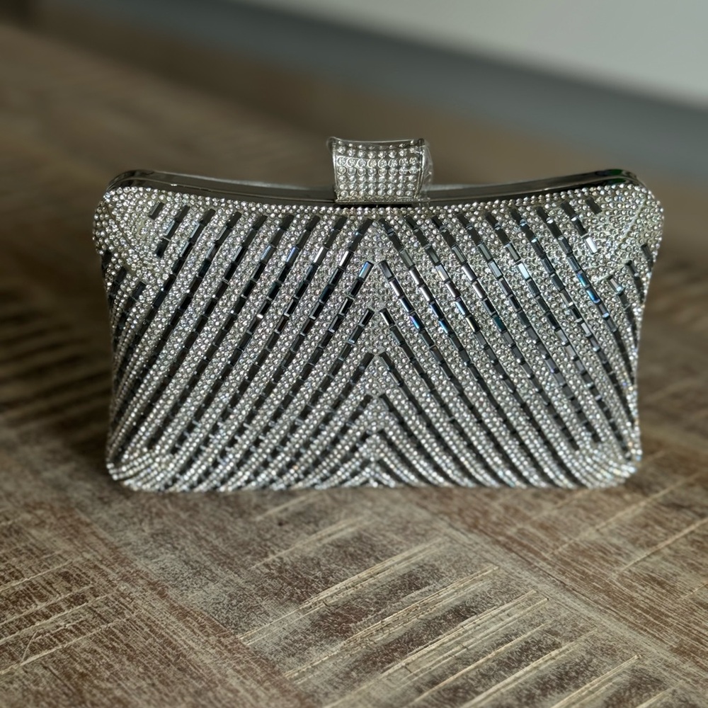 Crystal clutch. Perfect condition, never use.